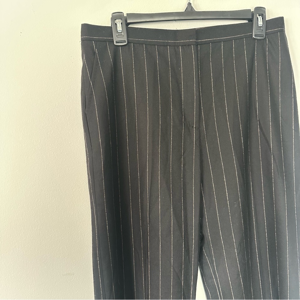 MaxMara Black Pinstripe Pants